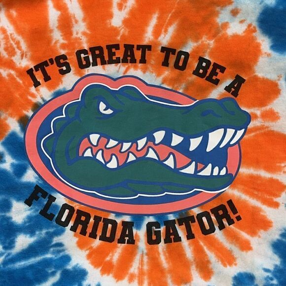 Tie dye Florida Gators Basketball football team t shirt M mens cotton madness - Picture 2 of 4